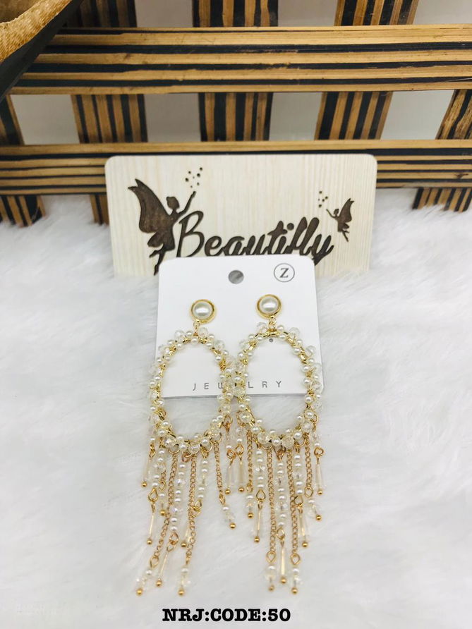 1 Designer Party Wear Antique Earrings Wholesale Market In Surat
